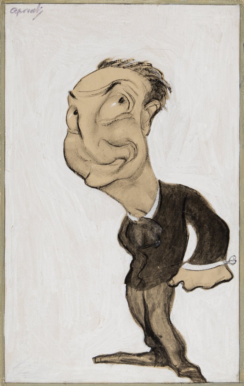 Little Tich (creiom, caneta, pincel, tinta e guache sobre papel) de Henry Ospovat