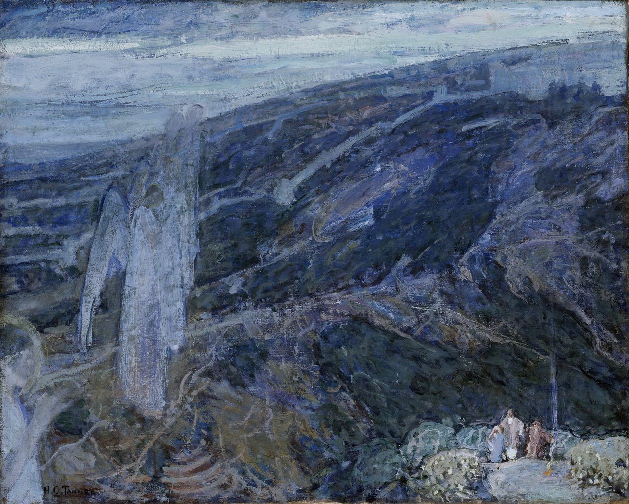Aparição dos anjos diante dos pastores de Henry Ossawa Tanner
