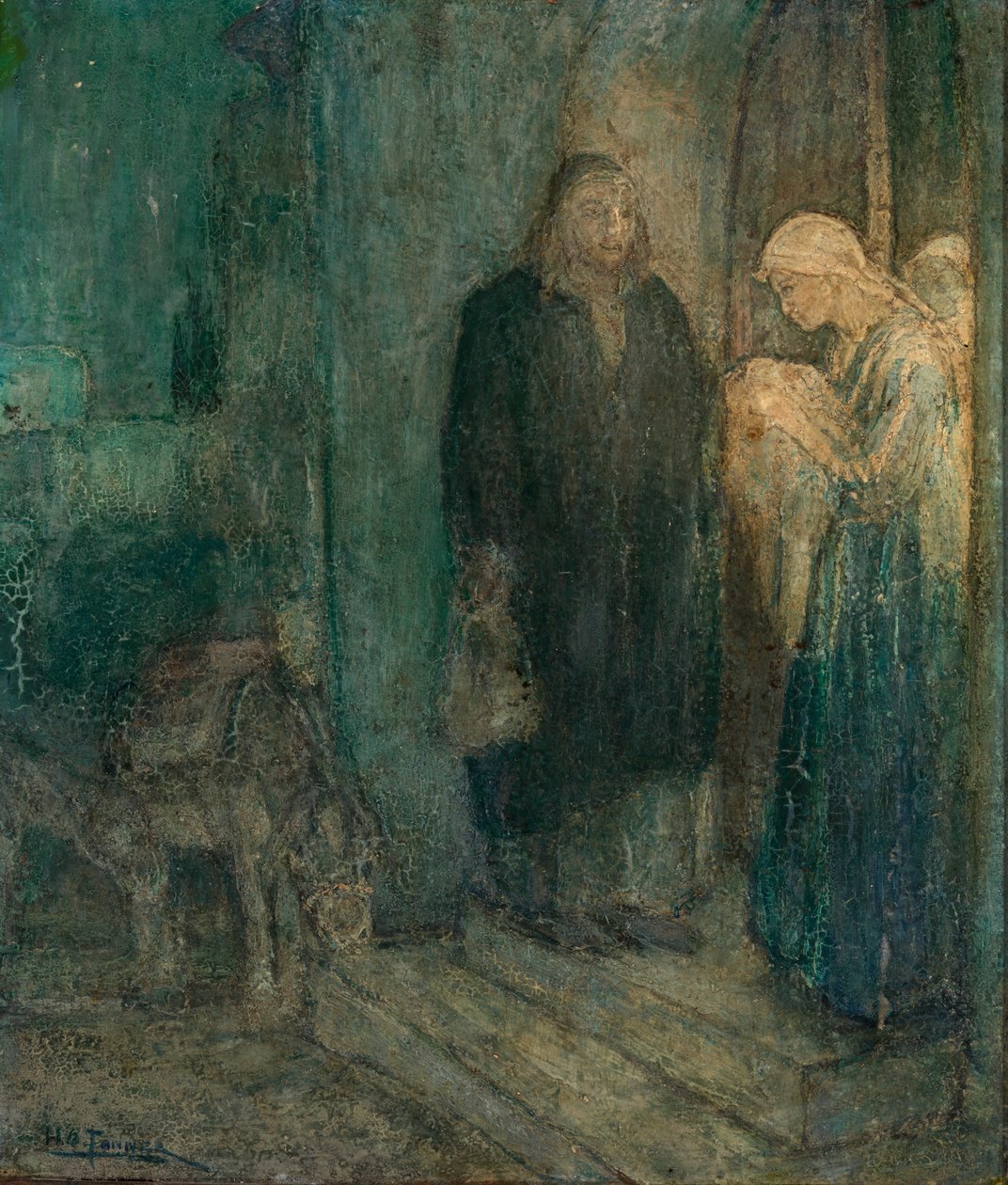 Partida para o Egito na Pousada. de Henry Ossawa Tanner