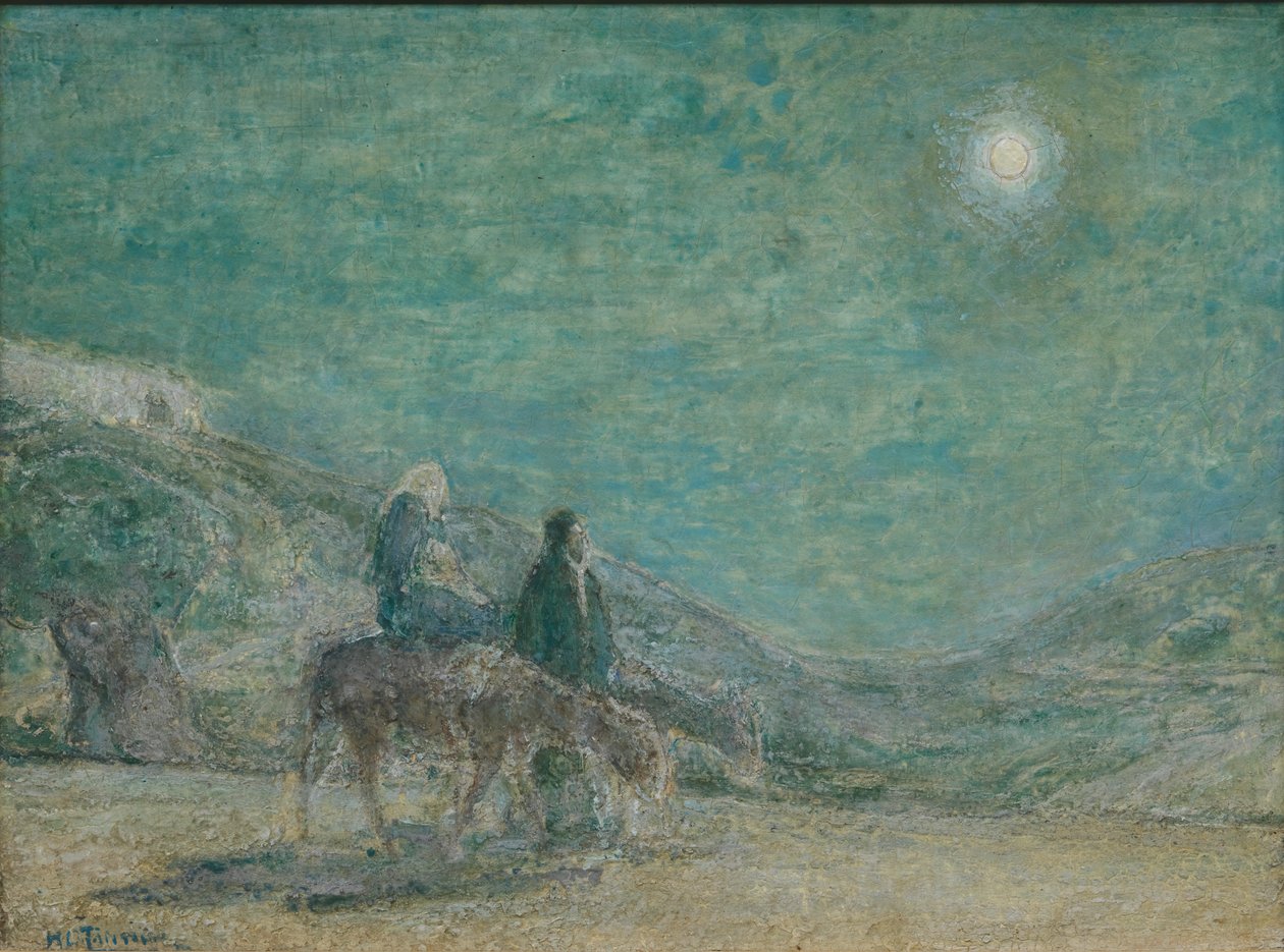 Fuga para o Egito, ca. 1916. de Henry Ossawa Tanner