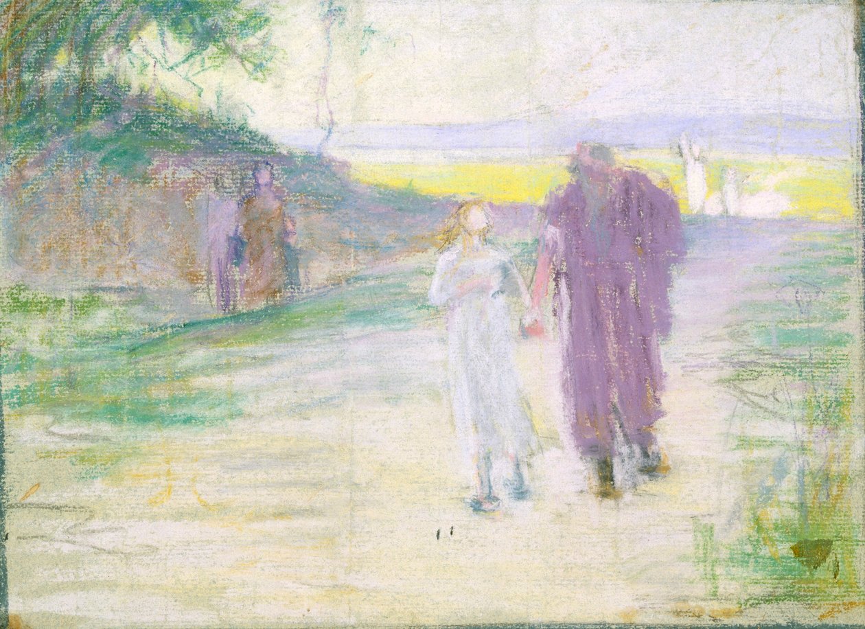 Estudo para o voo para o Egito de Henry Ossawa Tanner