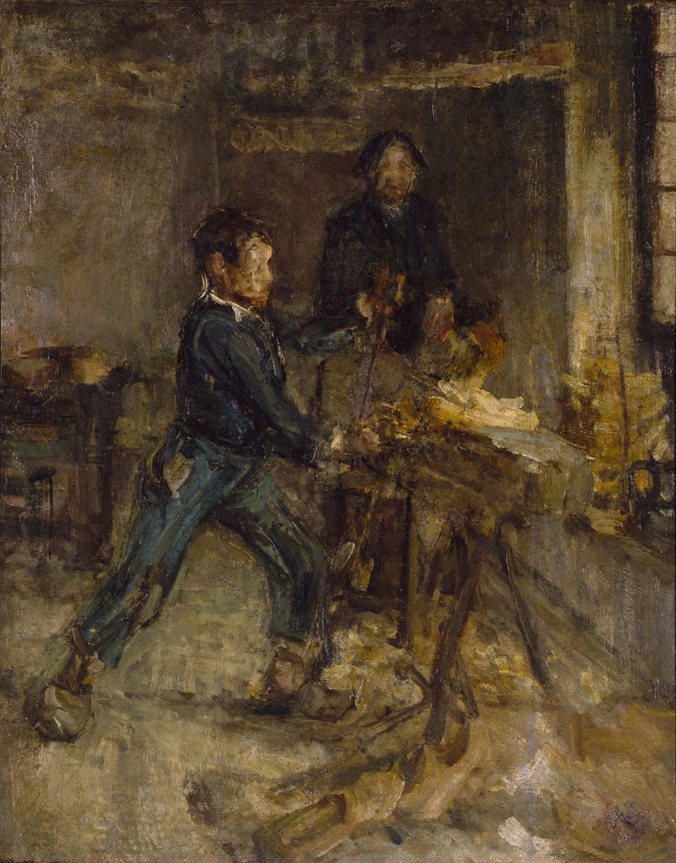 Estudo para o jovem fabricante de sabot de Henry Ossawa Tanner