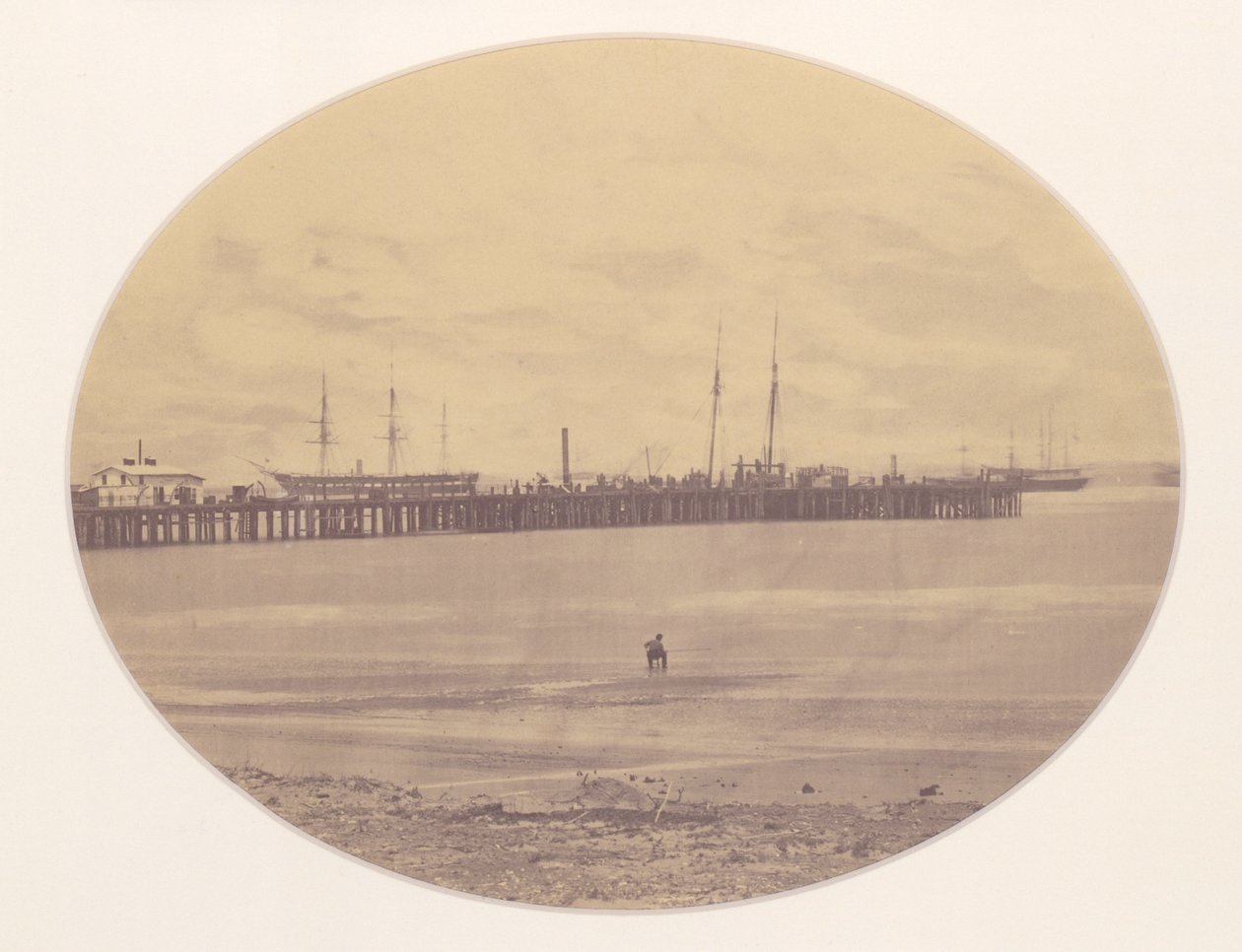 Long Dock em Hilton Head, Port Royal, Carolina do Sul de Henry P. Moore