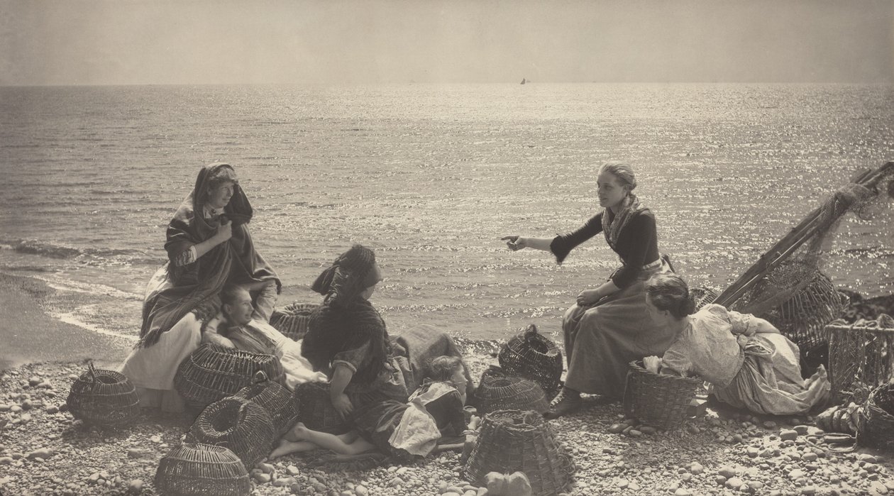 fofoca na praia de Henry Peach Robinson