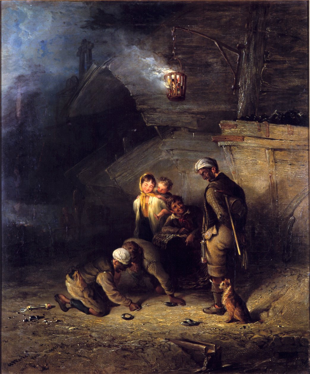 Pitmen jogando no Quoits de Henry Perlee Parker