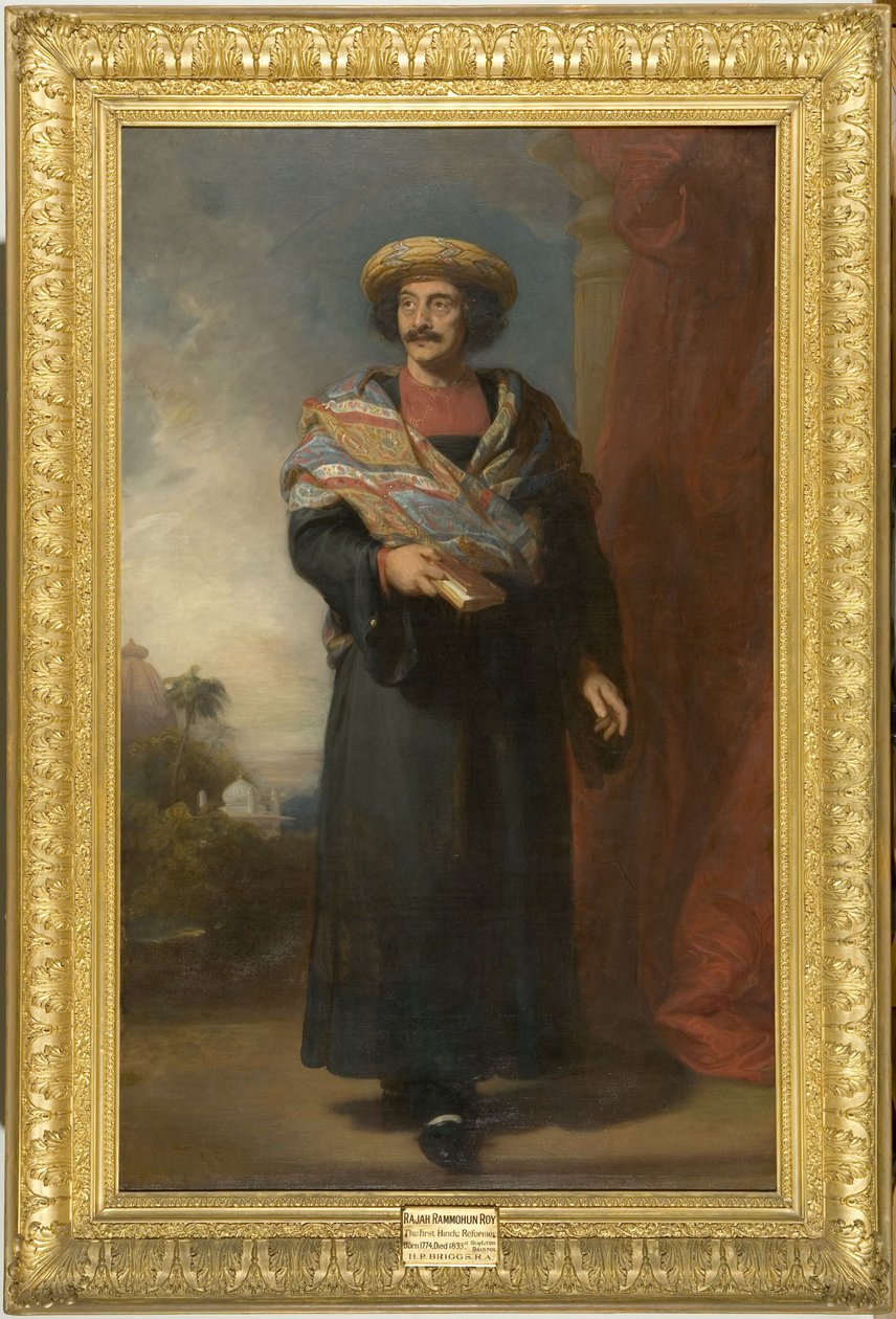 Retrato de Rammohun Roy (1774-1833) 1832 (óleo sobre tela) de Henry Perronet Briggs