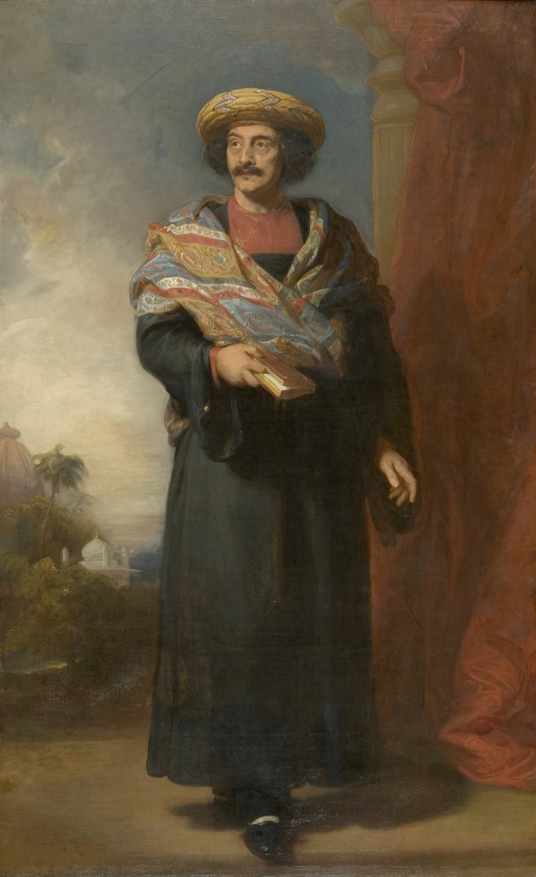 Retrato de Rammohun Roy (1774-1833) 1832 (óleo sobre tela) de Henry Perronet Briggs