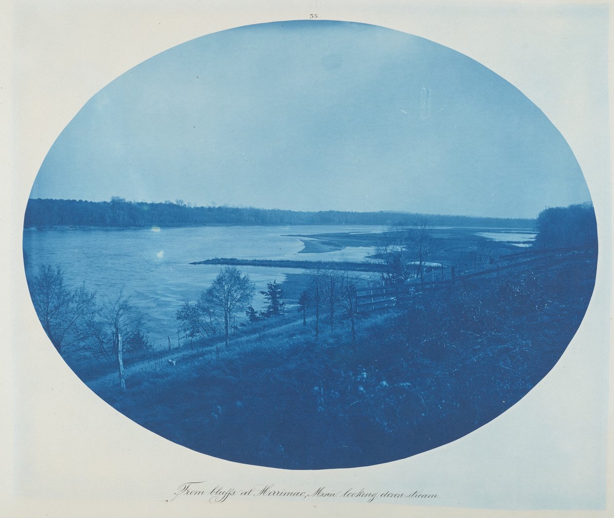 De Bluffs em Merrimac, Minn. Olhando a jusante de Henry Peter Bosse