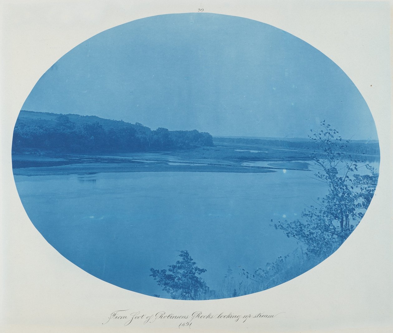 Do sopé da rocha de Robinson olhando para montante, 1891 (foto) de Henry Peter Bosse