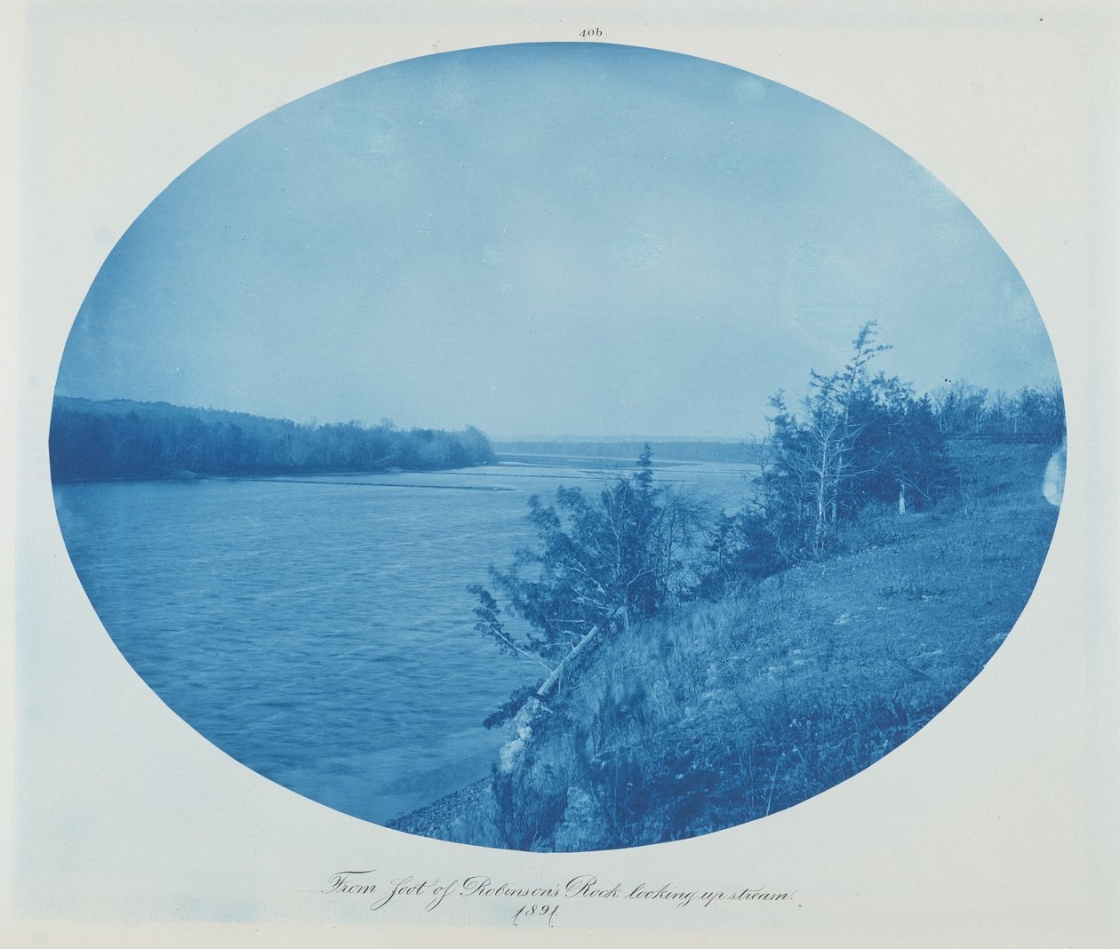 Do sopé da rocha de Robinson olhando para montante, 1891 (foto) de Henry Peter Bosse