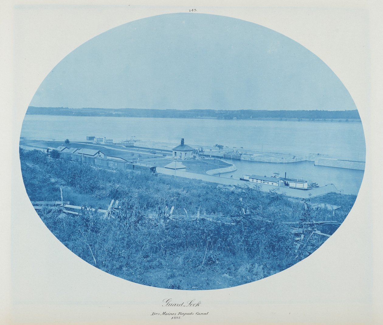Pedra da Guarda, Canal Des Moines Rapids L.W., 1885 (foto) de Henry Peter Bosse