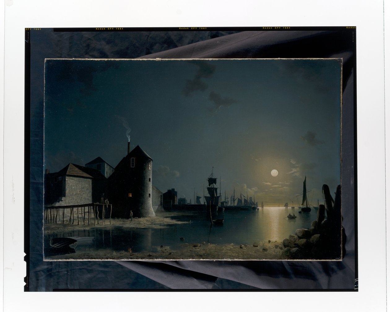 Vista do porto de Southampton de Henry Pether