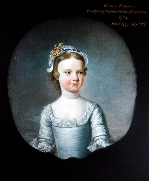 Um Retrato de Barabara Repington como Menina, Meio Comprimento de Henry Pickering