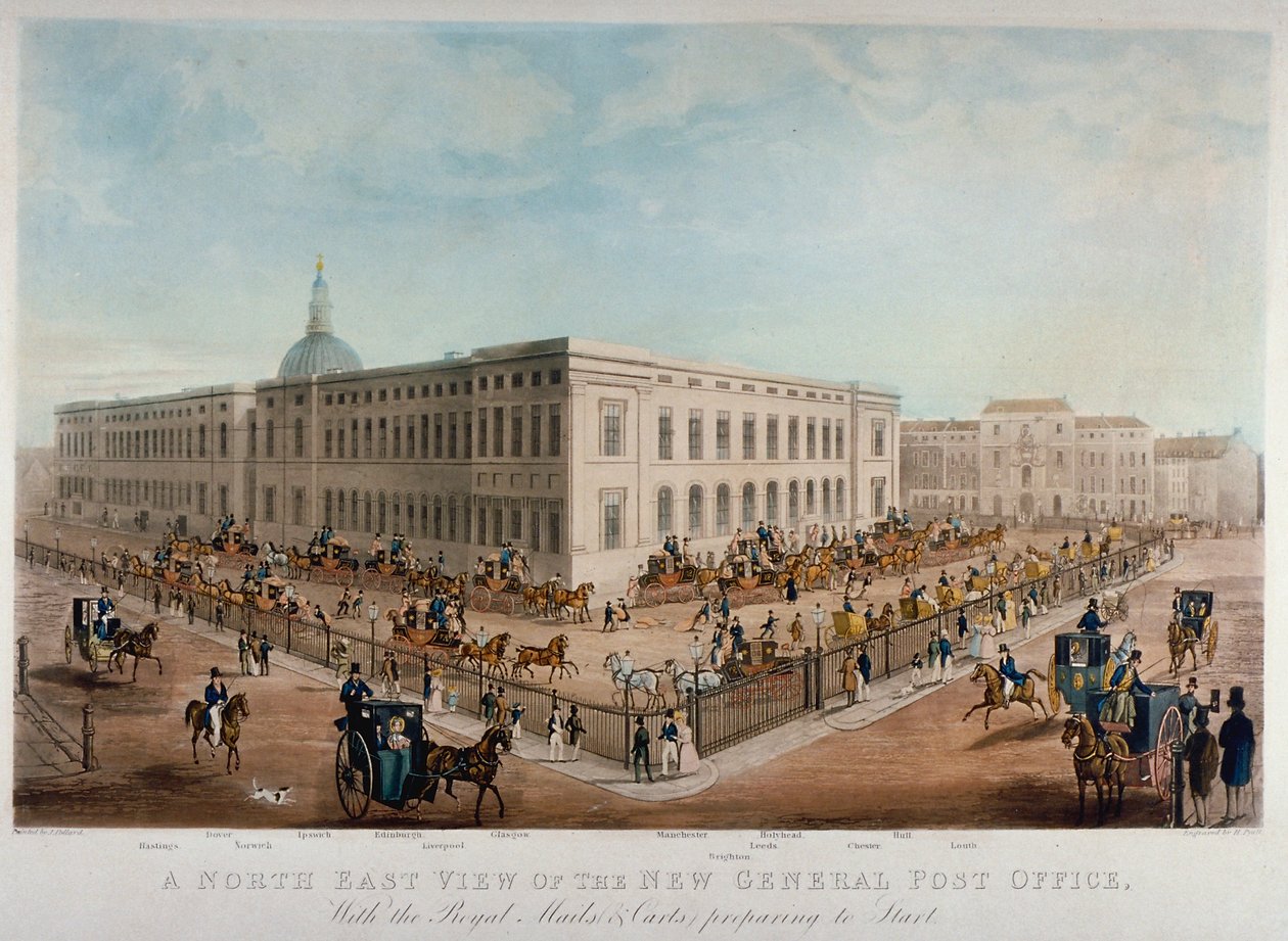 Correio Geral, Cidade de Londres, 1830 de Henry Pyall