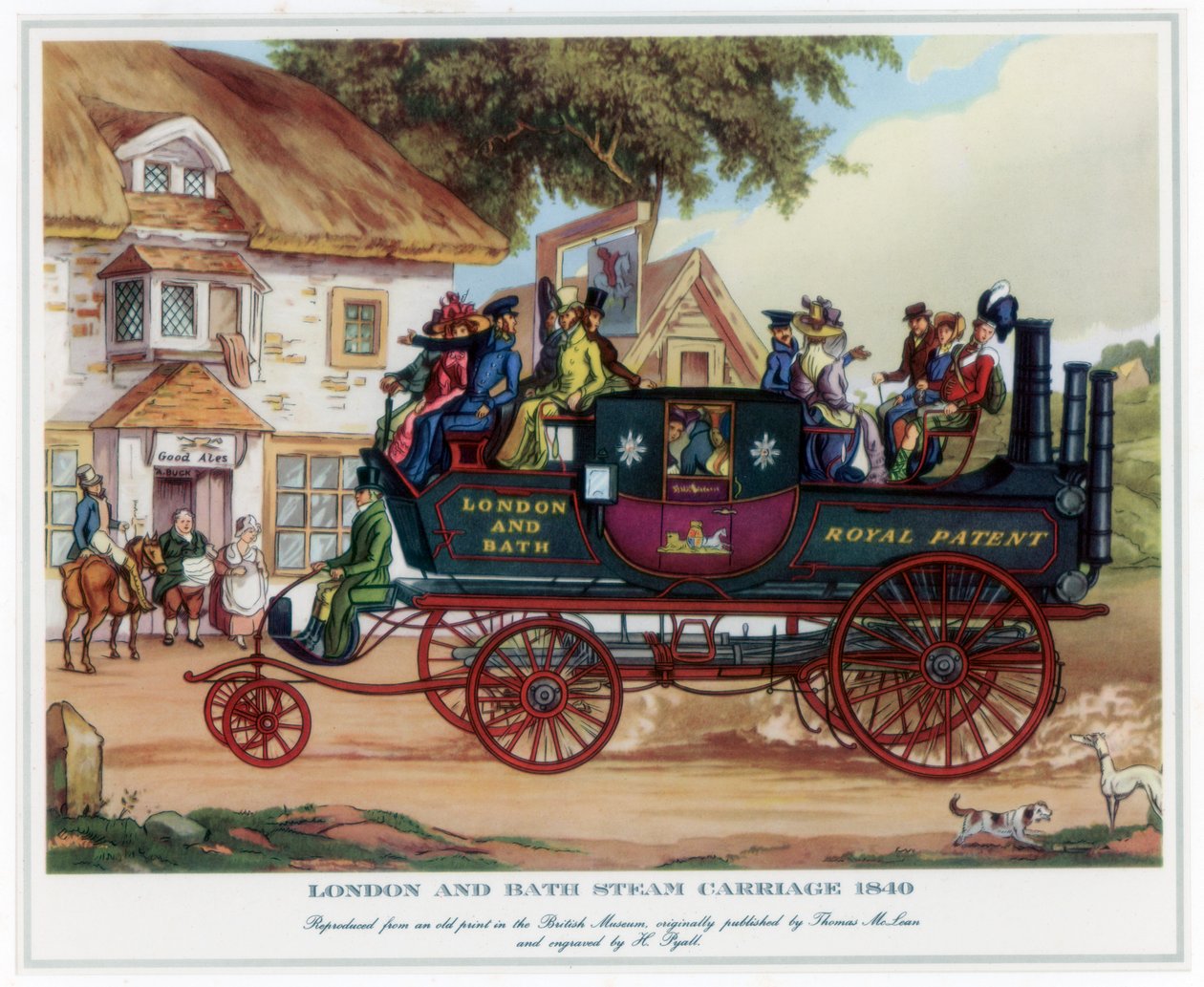 London and Bath Steam Carriage, 1840, c1800-1840. de Henry Pyall