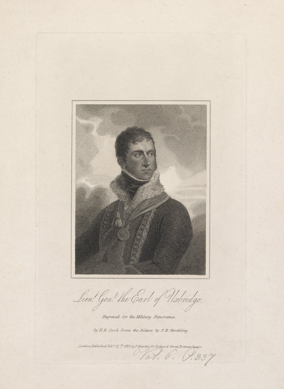 Tenente-General, Henry Paget, o Conde de Uxbridge de Henry R. Cook