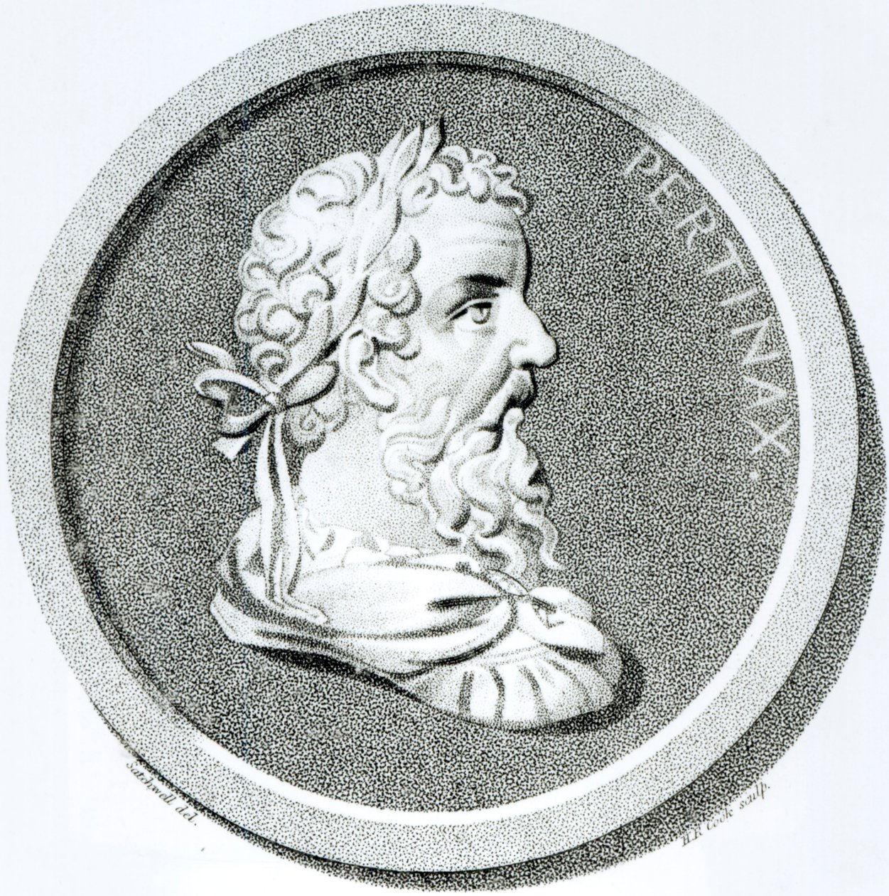 Retrato de Pertinax, de &39;A História do Declínio e Queda do Sacro Império Romano&39;, de Edward Gibbon, 1808 de Henry R. Cook