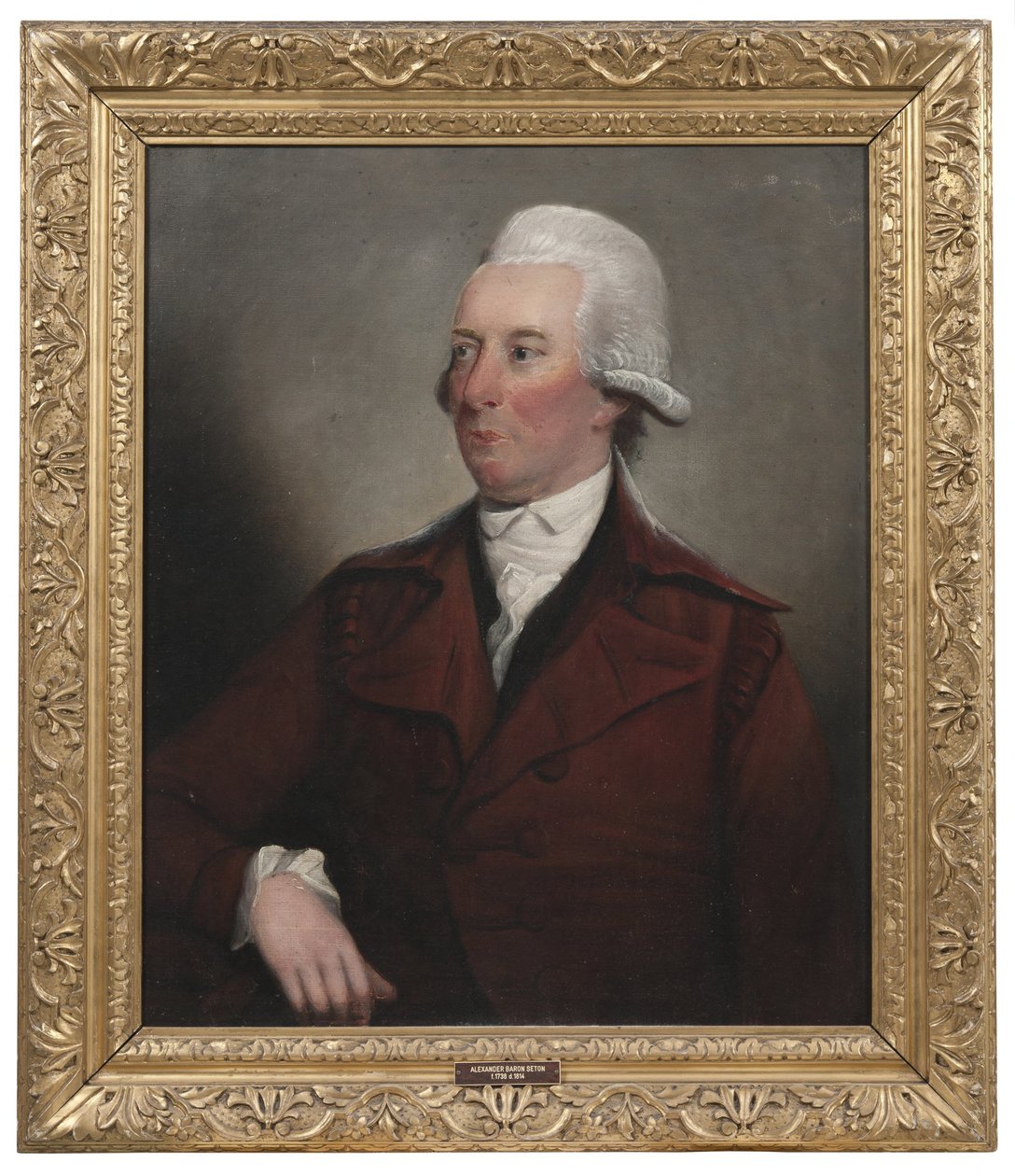 Alexander Baron Seton (1738-1814), doutor em Direito, proprietário de terras, nascido na Escócia, que exerceu a sua atividade na Suécia e na Escócia, casado com 1. Elizabeth Angus, 2. Anne Innes de Cathlow, sobrinho e filho adotivo de George Seton, foi pro de Henry Raeburn