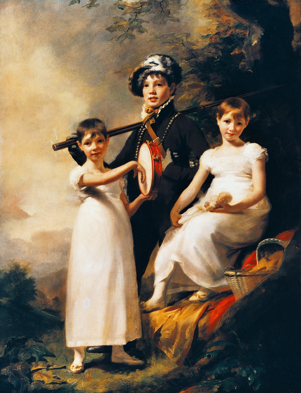 Crianças de Elphinston, ca. 1814, pintura de Henry Raeburn (1756-1823), óleo sobre tela de Henry Raeburn