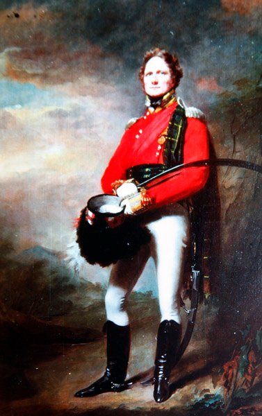 Major James Lee Harvey, c.1820 (óleo sobre tela) de Henry Raeburn