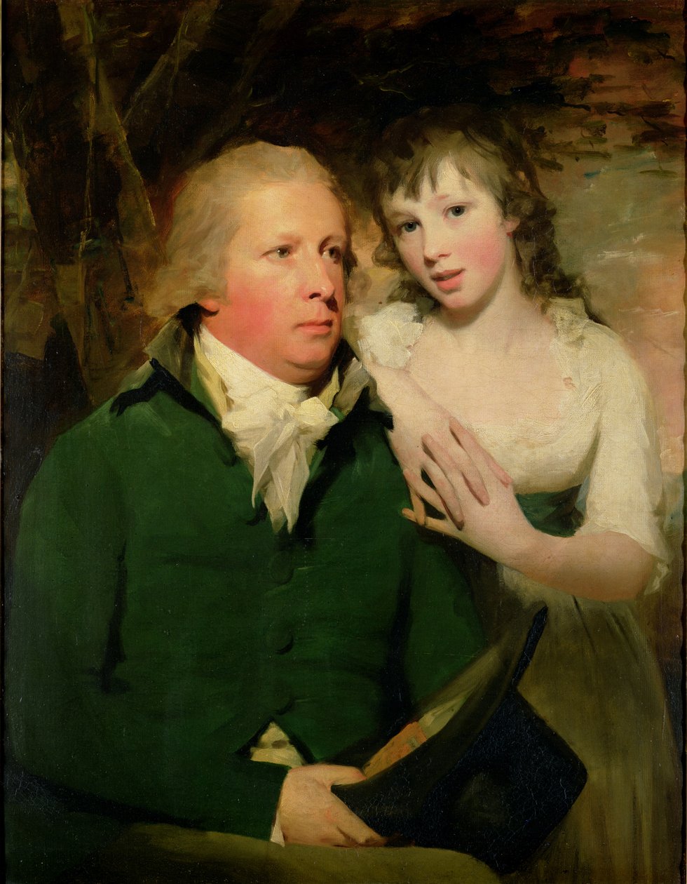 Sir Alexander Don com sua filha Elizabeth de Henry Raeburn