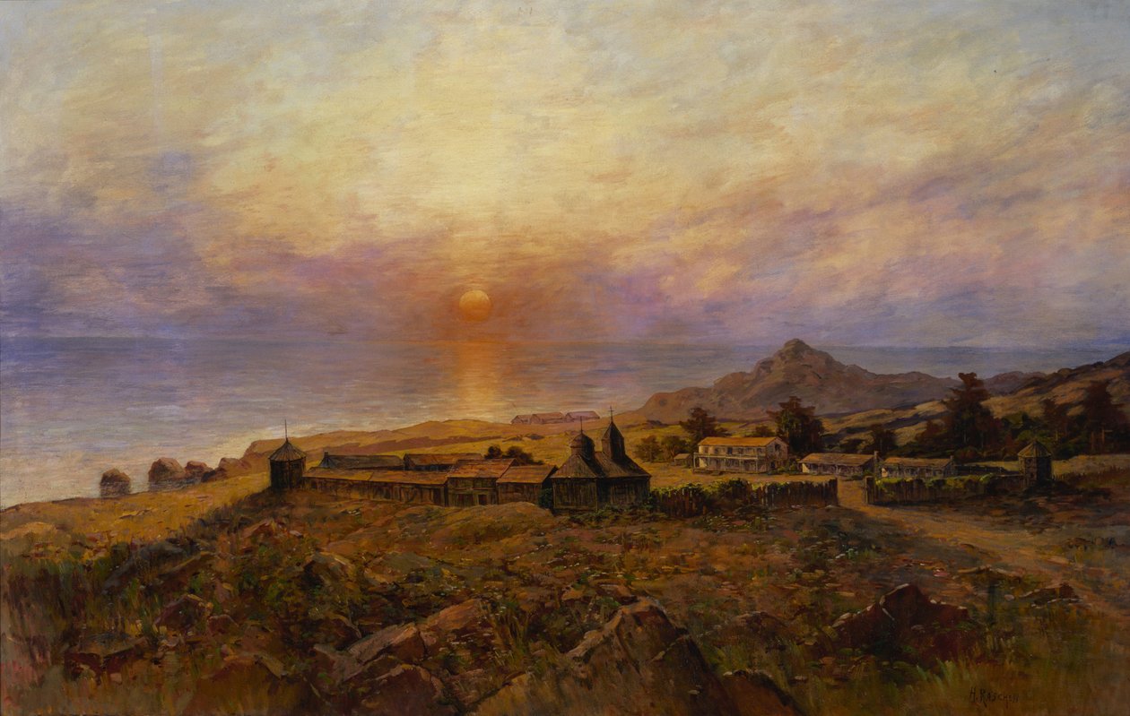 Fort Ross. Liquidação de empresas russo-americanas, c. 1880 de Henry Raschen