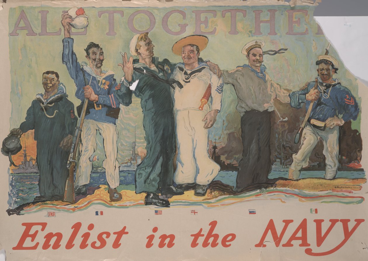 Todos juntos! Aliste-se na Marinha de Henry Reuterdahl