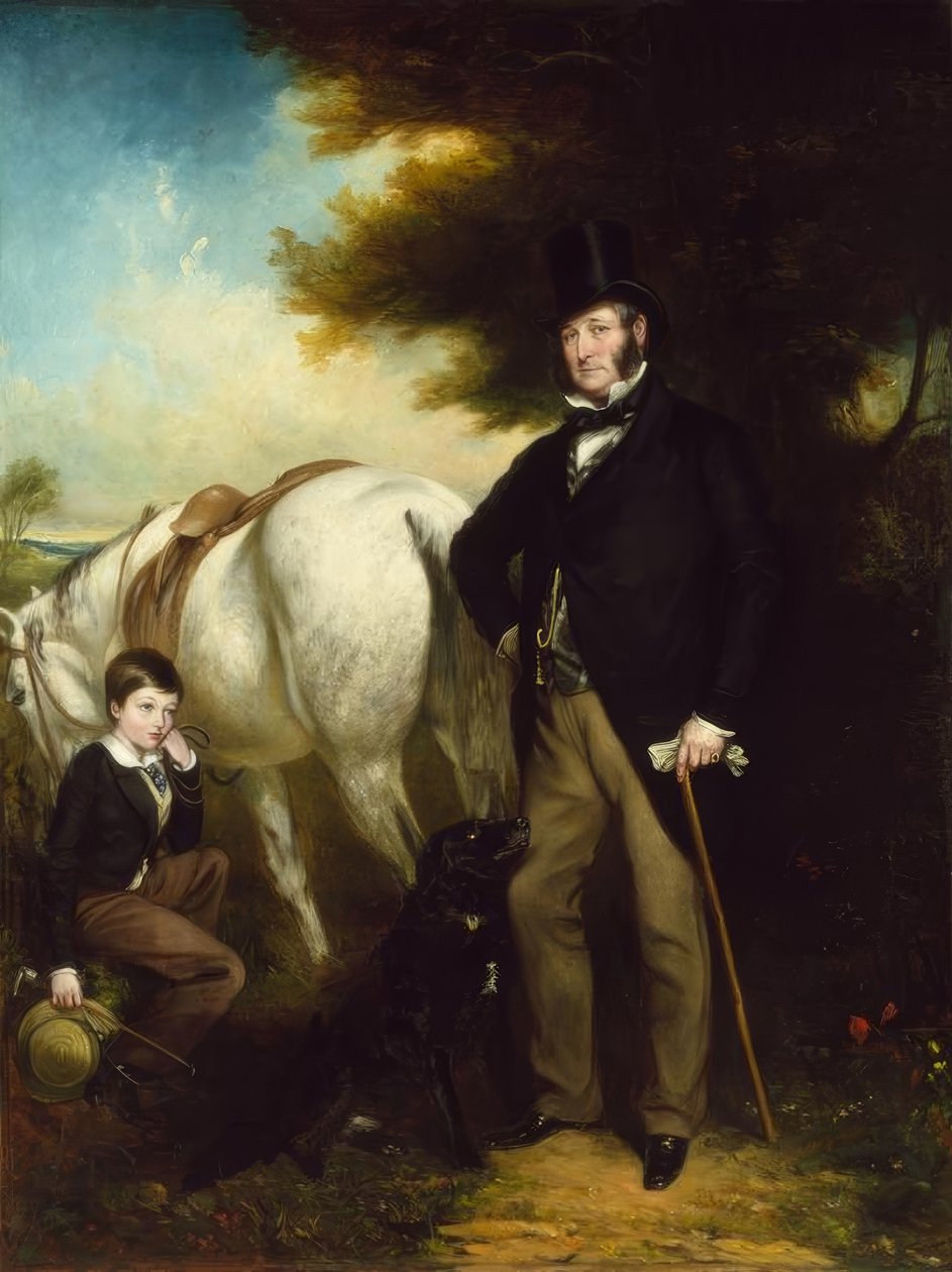 Sir John Henry Lethbridge u. Sohn - Gem. v. HRGraves de Henry Richard Graves