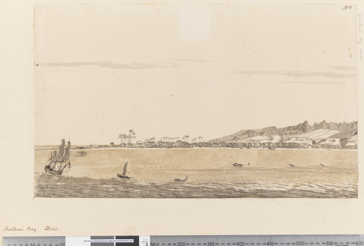 Página 13 Matavai Bay, Otaheite, 1768-75 (wc) de Henry Roberts