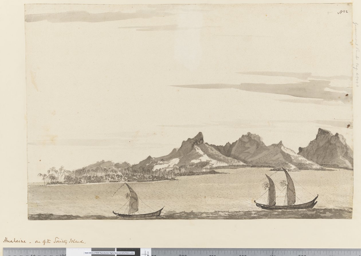 Page 22 Huahine, uma das Ilhas da Sociedade, 1768-75 (wc) de Henry Roberts