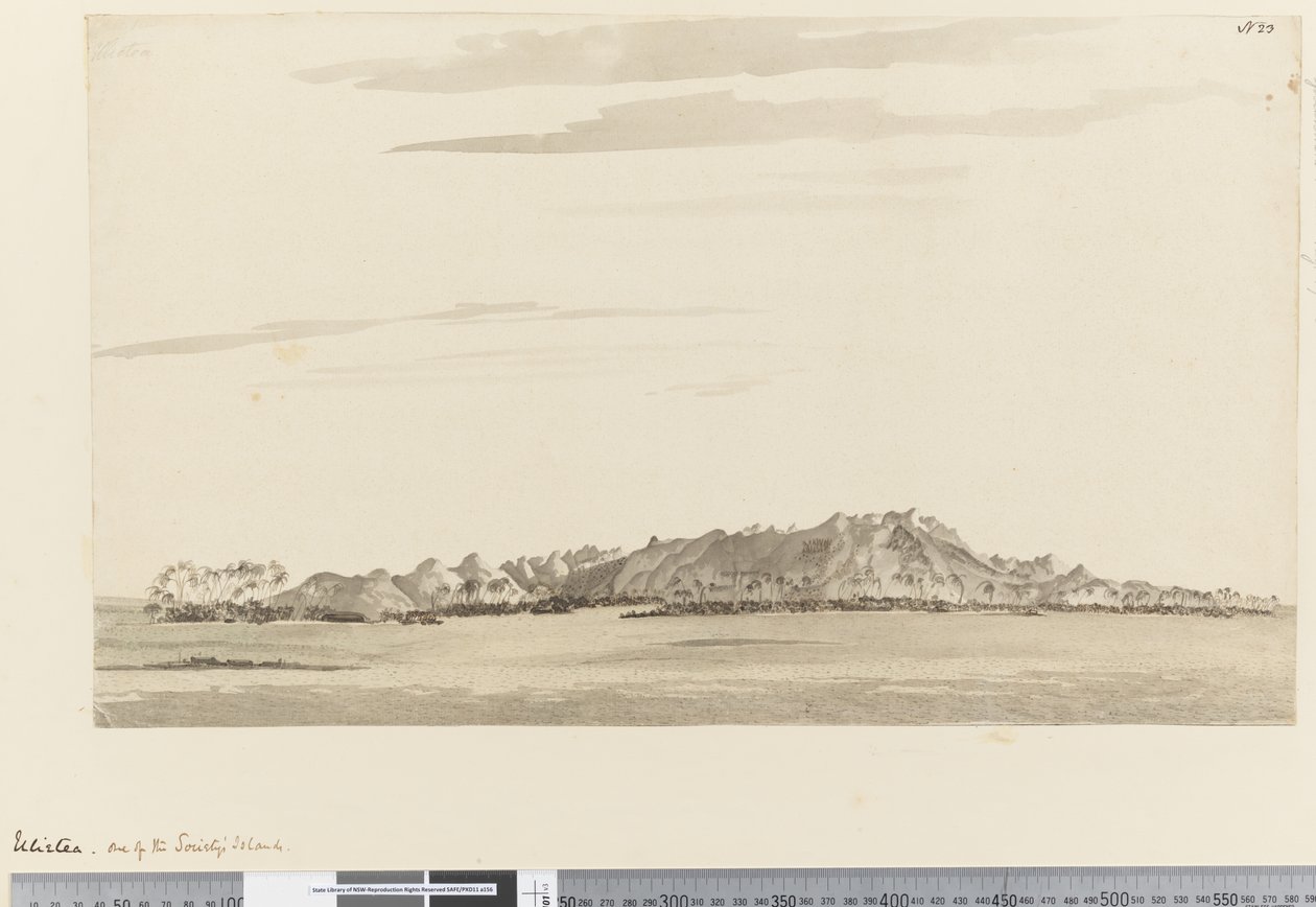 Page 23 Ulietea, nas Ilhas da Sociedade, 1768-75 (wc) de Henry Roberts