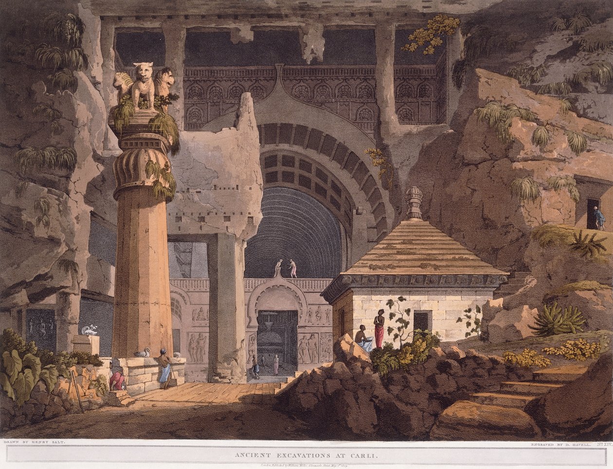 Escavações antigas em Carli, 1824 de Henry Salt
