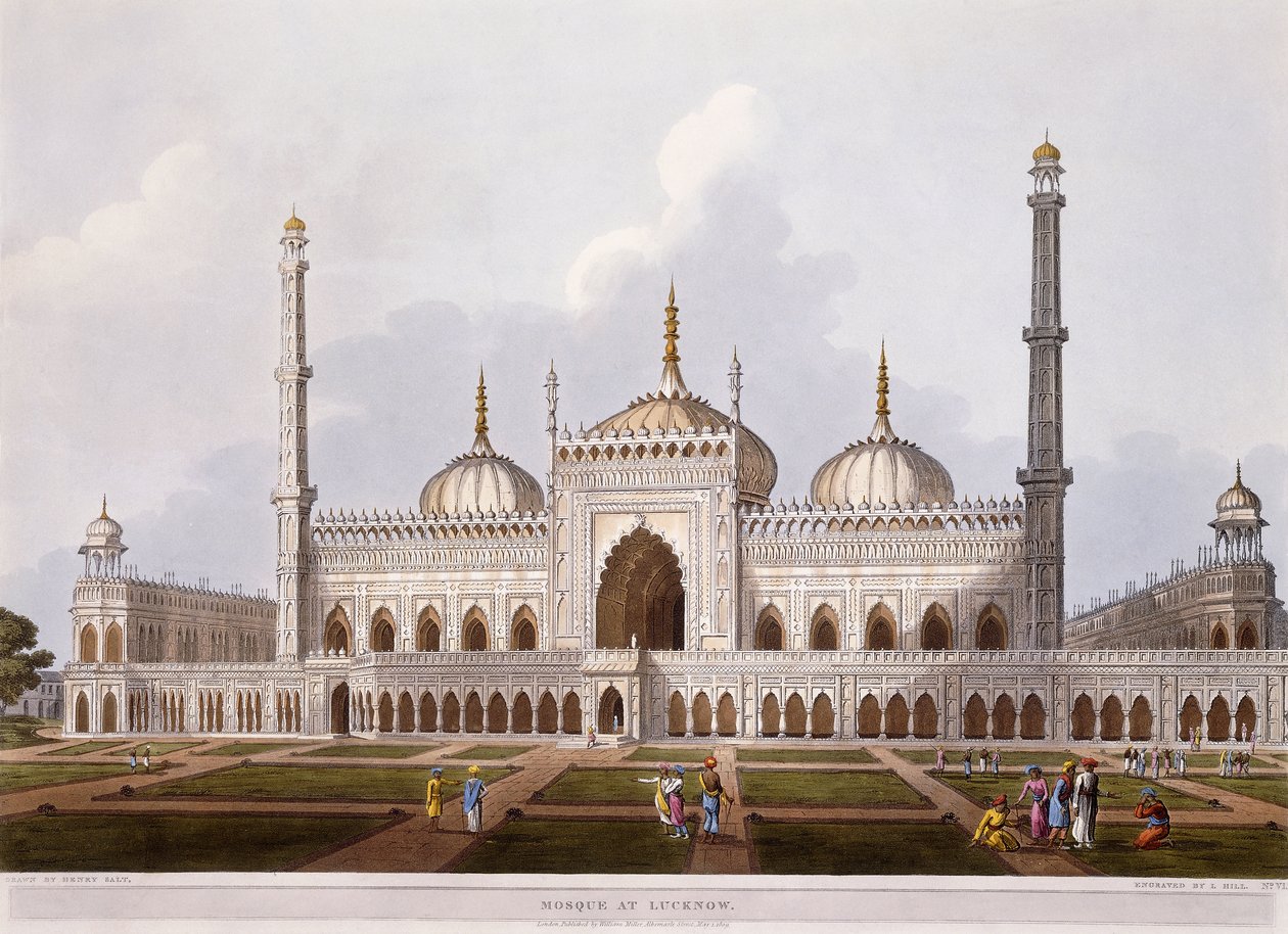 Mesquita em Lucknow, 1824 de Henry Salt