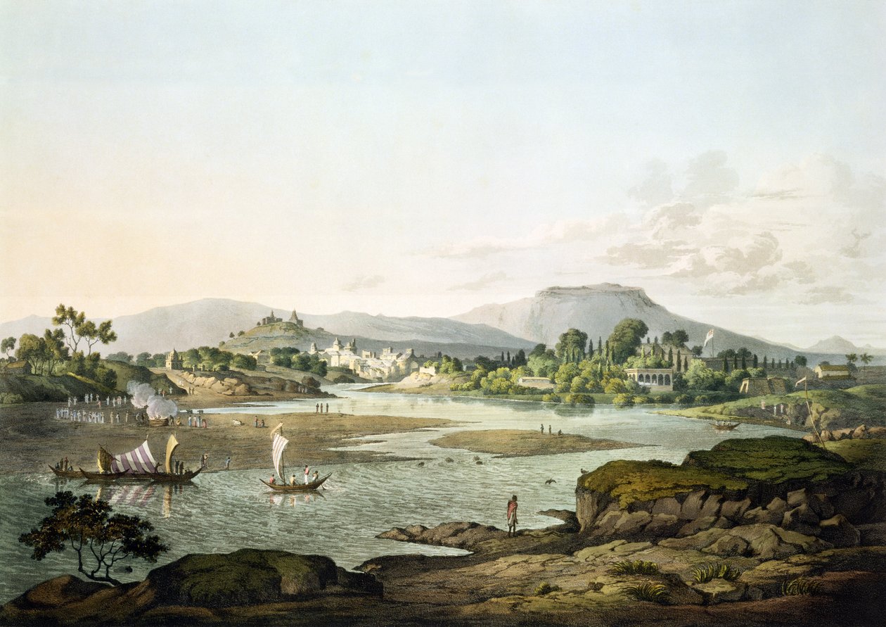 Poonah, placa XIII, gravada por Daniel Havell (1785-1826) 1809 de Henry Salt
