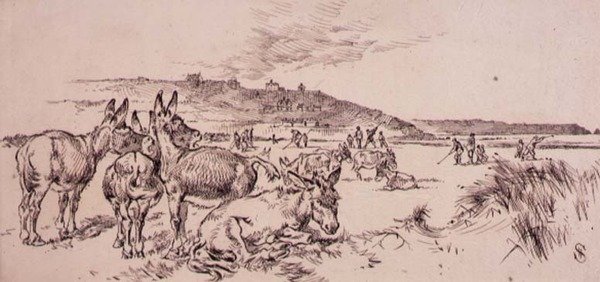 Donkeys on the Golf Course, ilustração da revista 