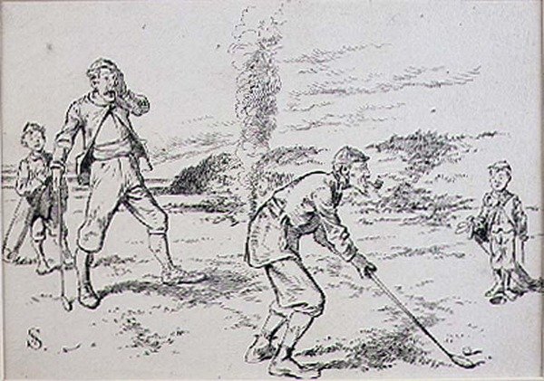 The Absent Minded Golfer, ilustração da revista 