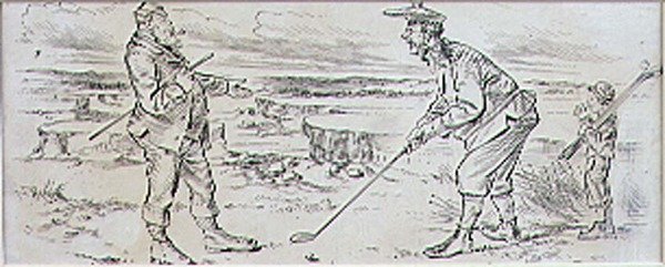 The Hesitant Golfer, ilustração da revista 