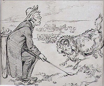 The Surprised Golfer, ilustração da revista 