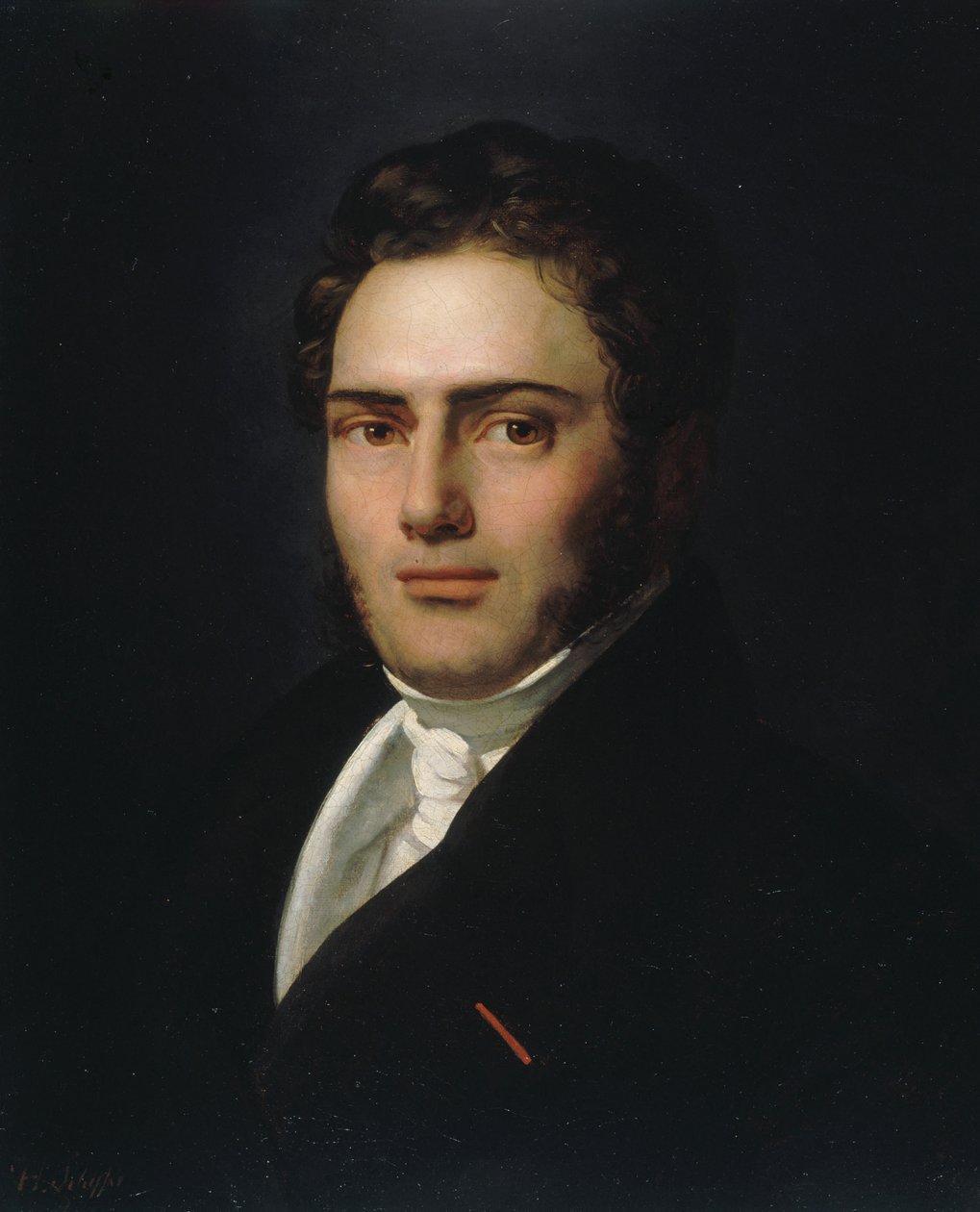 Retrato de Saint-Amand Bazard 1791-1832, 1821. de Henry Scheffer