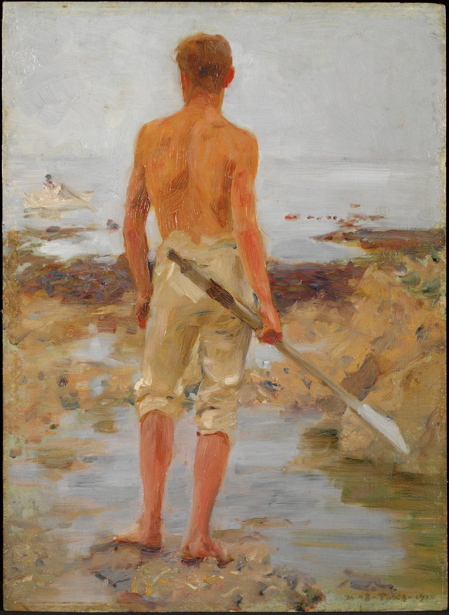 Um menino com um remo de Henry Scott Tuke