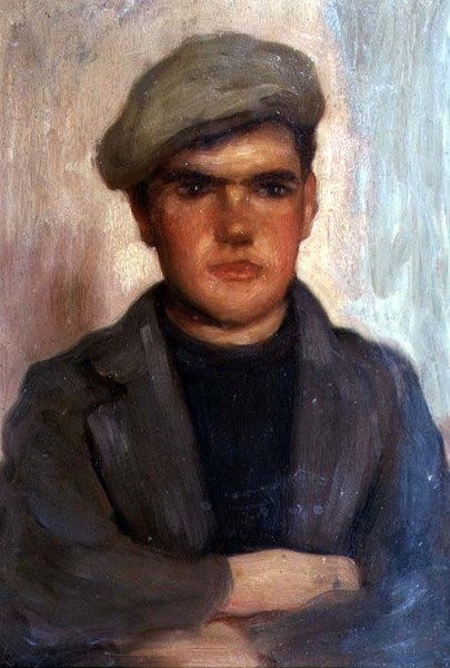 Rapaz a usar boné de Henry Scott Tuke