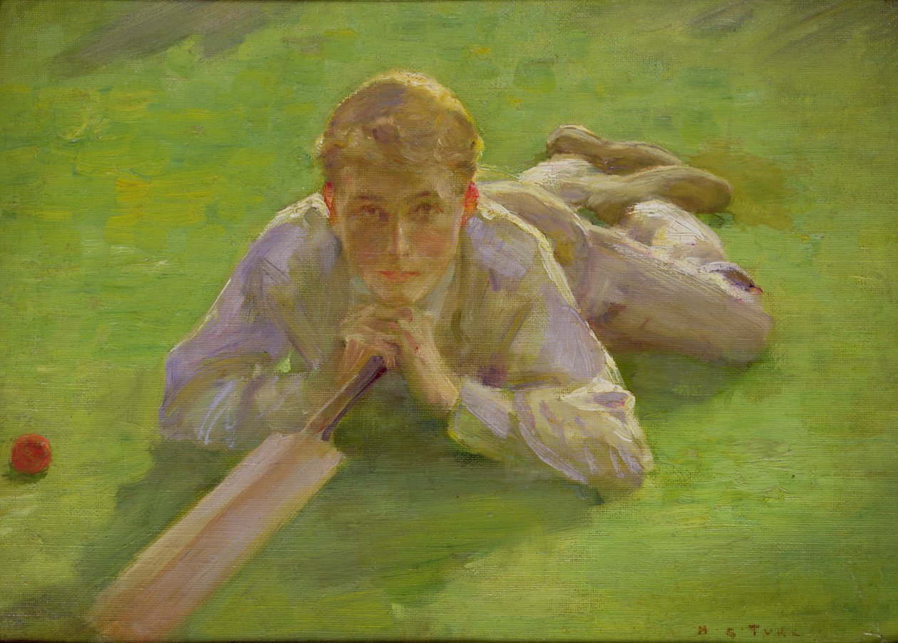 Henry Allen em brancos de críquete de Henry Scott Tuke