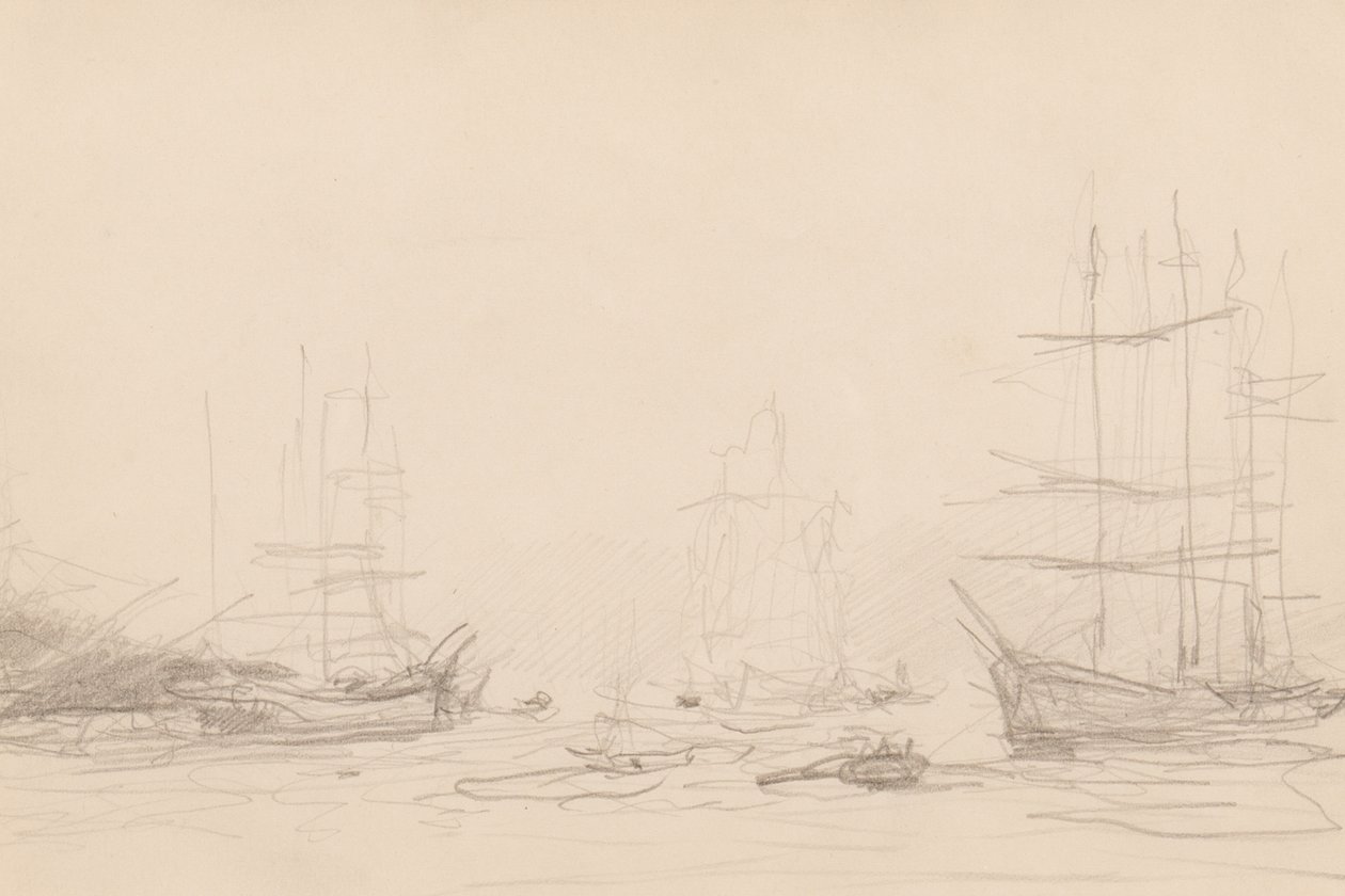 Expedição no porto de Falmouth de Henry Scott Tuke
