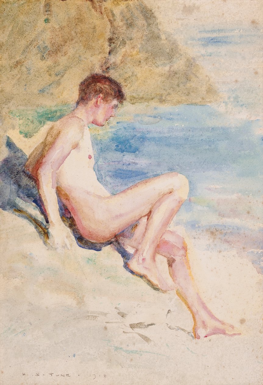 O banhista, 1910 de Henry Scott Tuke