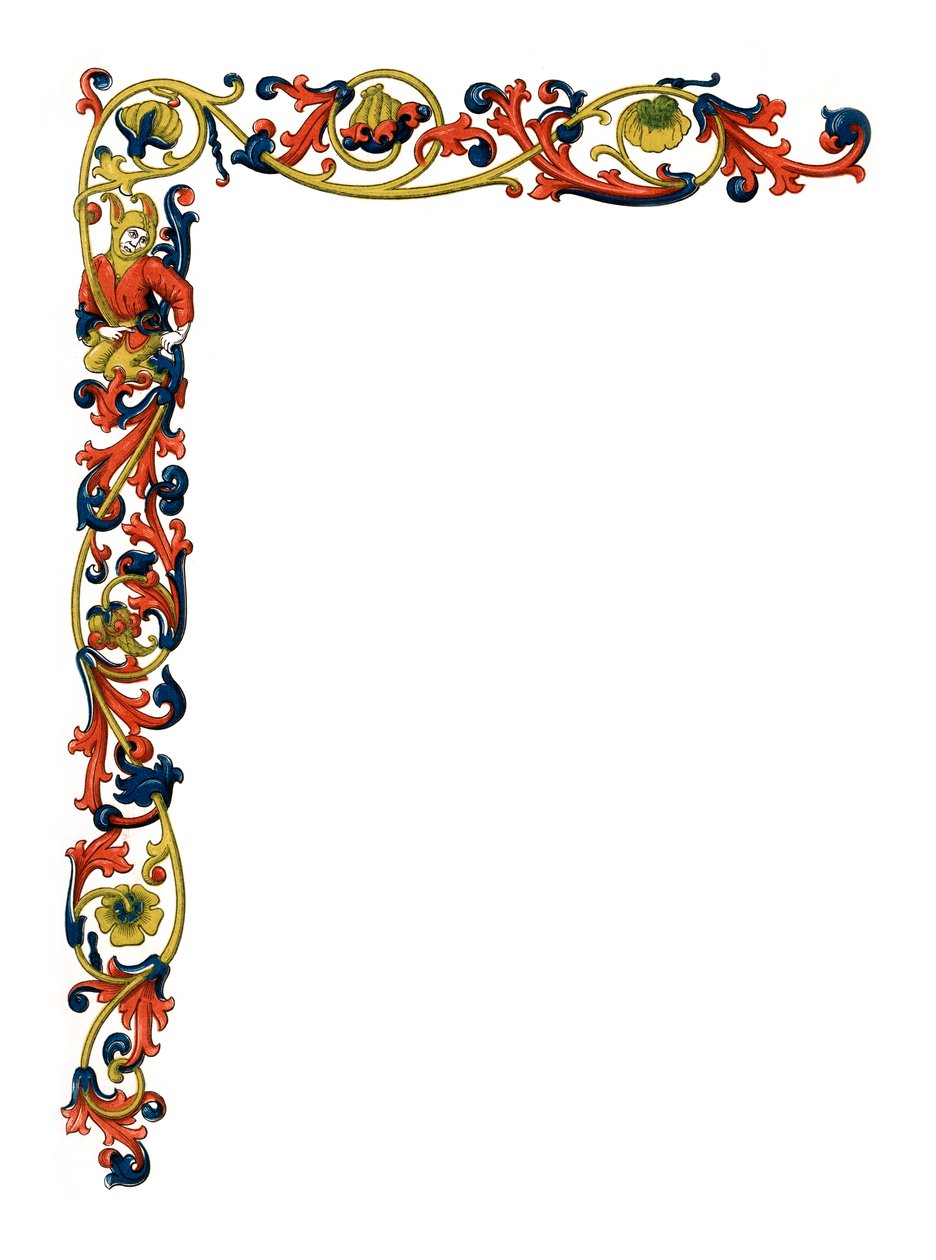 Borda decorativa, século c15, 1843. de Henry Shaw