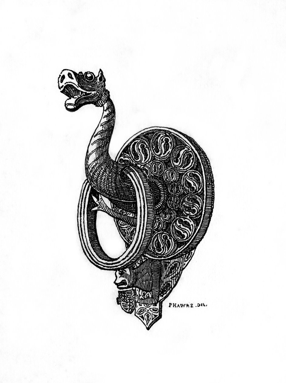 Doorknocker, final do século XIV, 1843. de Henry Shaw