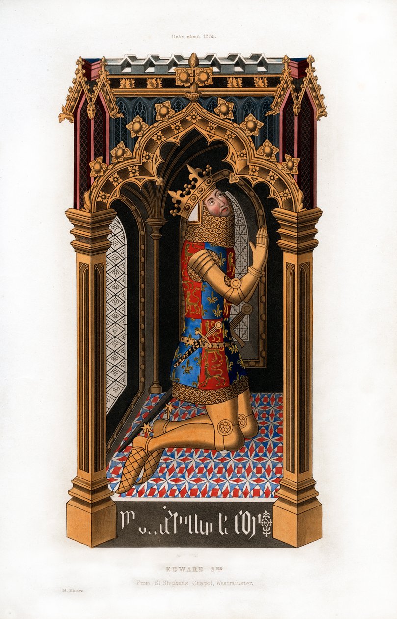 Eduardo III, c 1355, 1843. de Henry Shaw