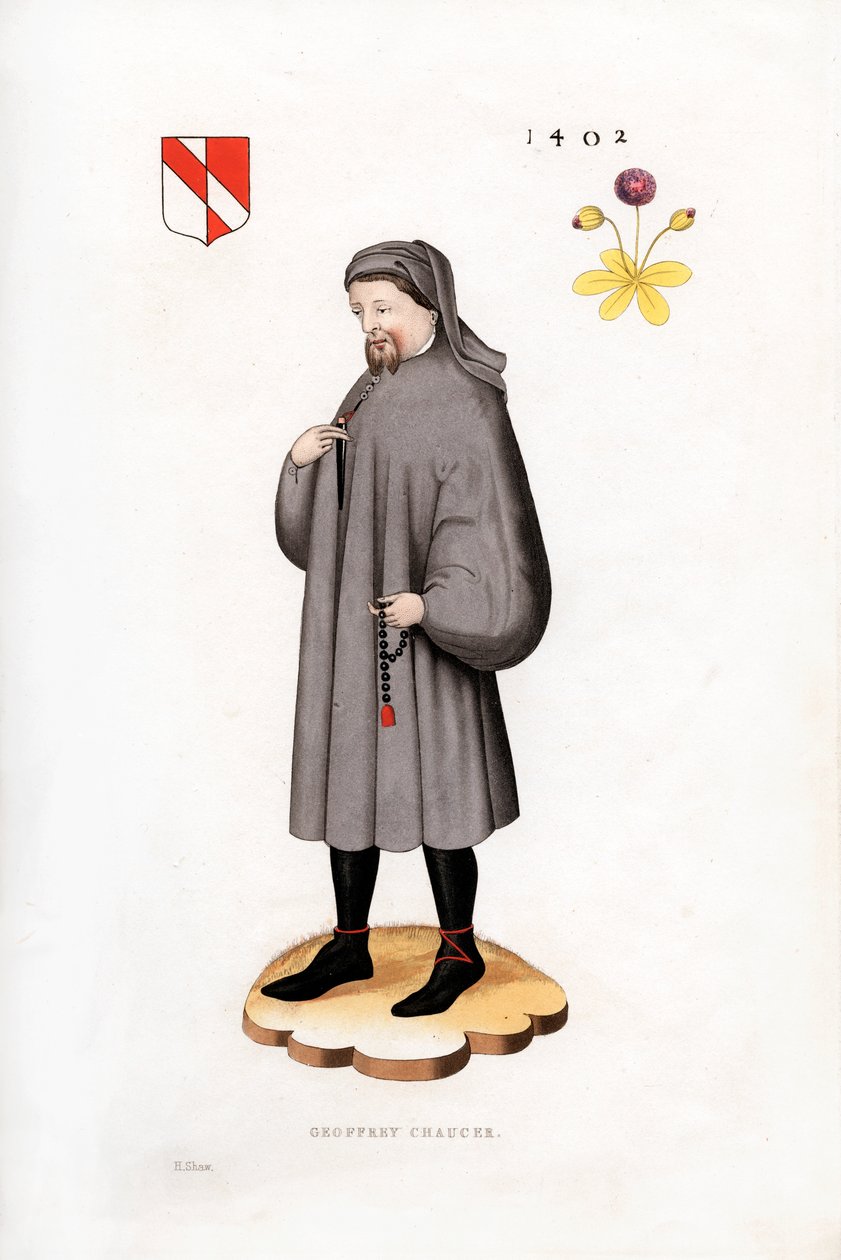 Geoffrey Chaucer, 1402, 1843. de Henry Shaw