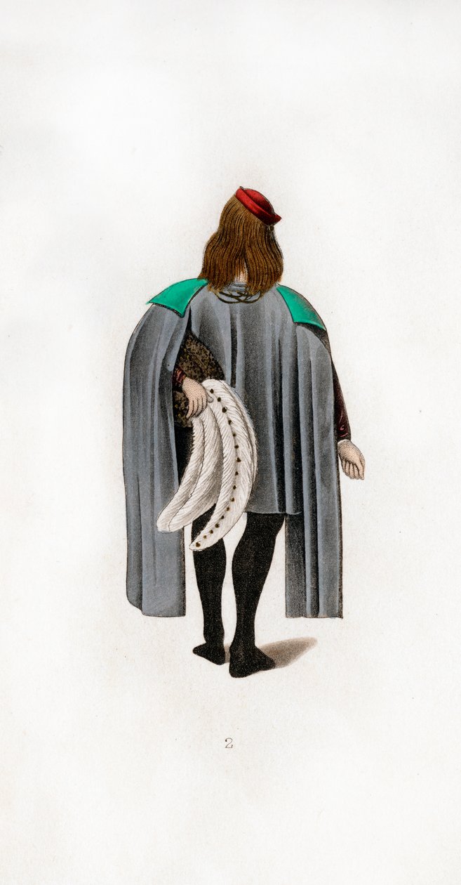Vestido masculino, c1480, 1843. de Henry Shaw