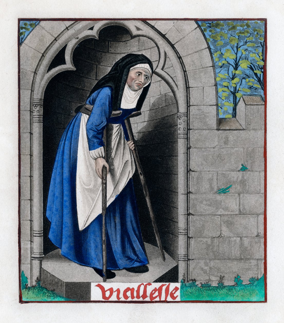Velhice, c1480, 1843. de Henry Shaw